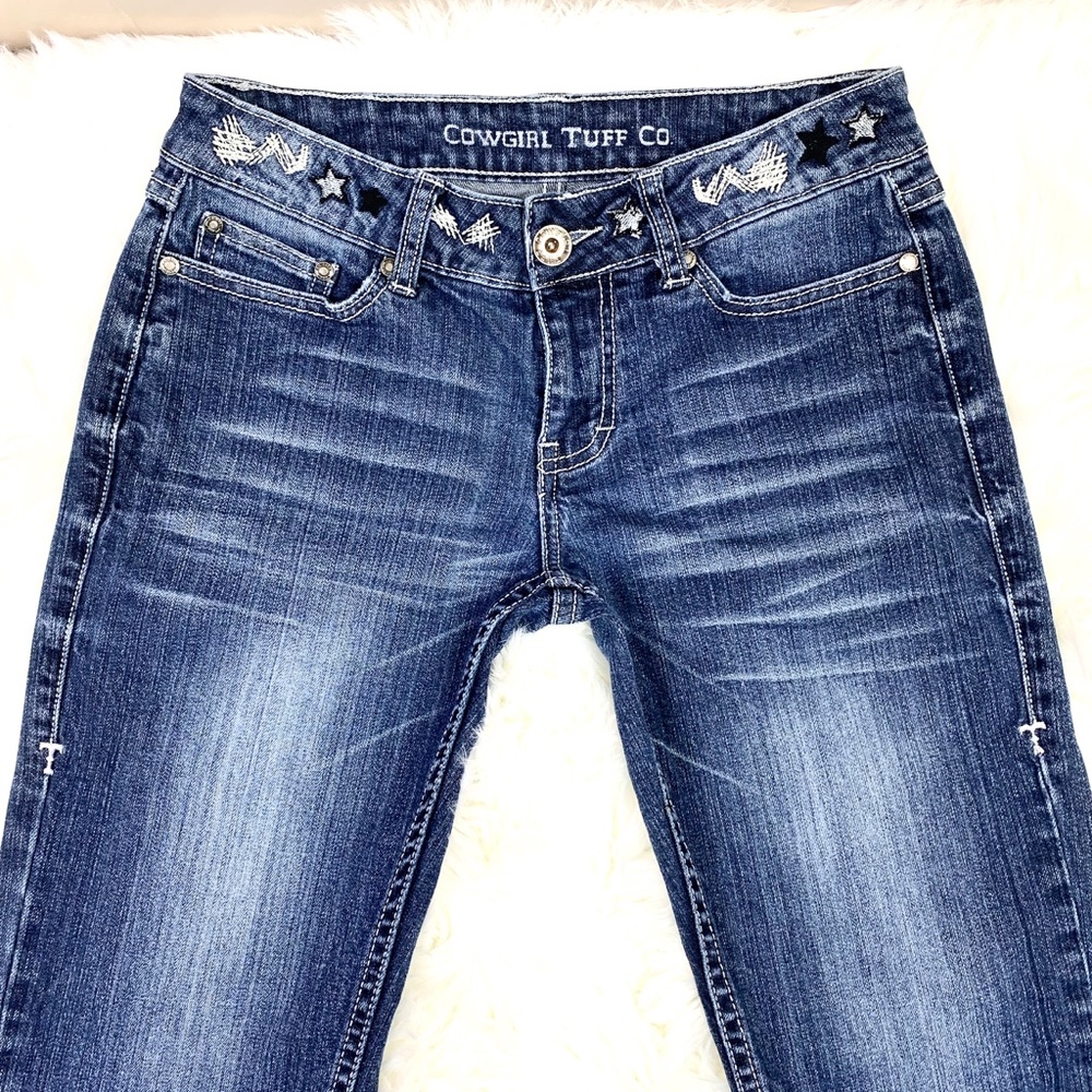 🚫SOLD! 🤠👖|•COWGIRL TUFF•| Star Struck Capri Jeans👖🤠 - Picture 7 of 14